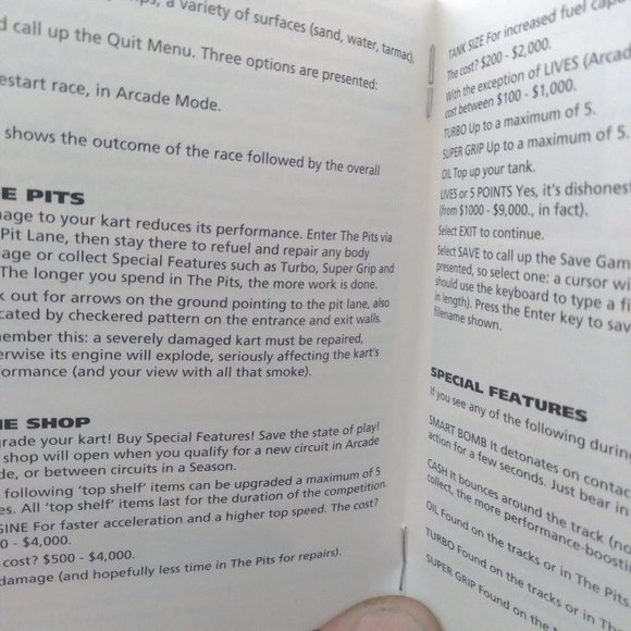 Superkarts PC Game 1995 with Instruction Manual Vintage Media - Picture 7 of 7